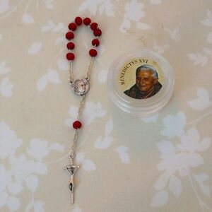 NWOT Pope Benedict XVl , Rose Scented wood finger.